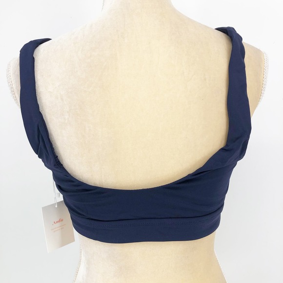 FINAL SALE: ANDIE SWIM Women's The Ventura Swim Top Medium Navy NWT - Picture 7 of 12